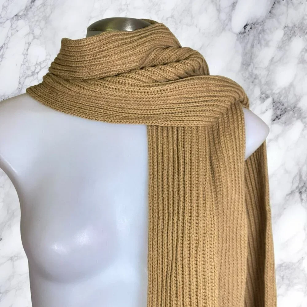 Ganni Rib Knit Scarf